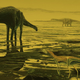 Illustration for article titled Hundreds of Dinosaur Footprints Found in a Scottish Lagoon